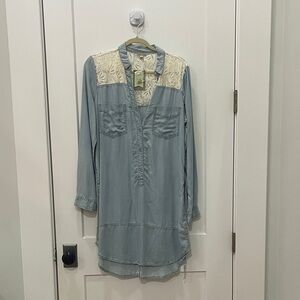 Holding Horses Sky Blue Lace Dress from Anthropologie